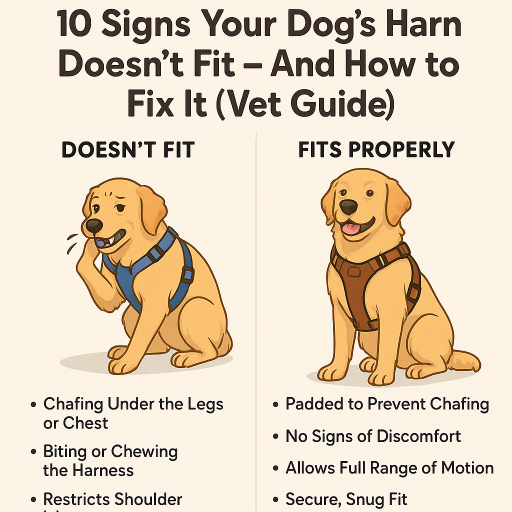 10 Signs Your Dog’s Harness Doesn’t Fit – And How to Fix It (Vet Guide)
