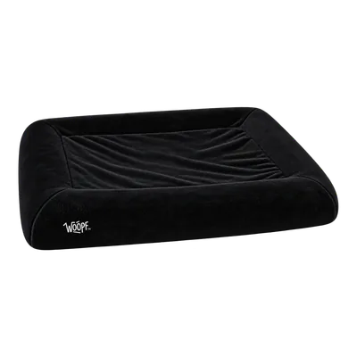 Black SNÜZ Bed Slip-On Cover (Faux Velvet Fur)