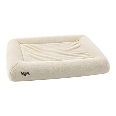 Cream SNÜZ Bed Slip-On Cover (Faux Velvet Fur)