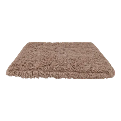 Brown Fluffy Shag Calming Sleeping Mat