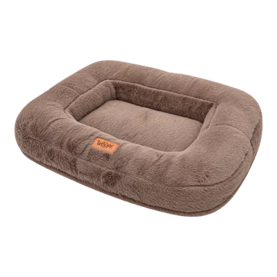 Brown Furry Range Rectangle Bed