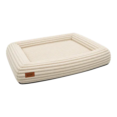 Cream SNÜZ Orthopedic Corduroy Bed