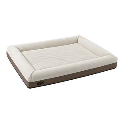 Cream SNÜZ Orthopedic Suede Bed