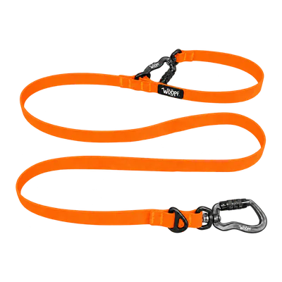 Orange Sealskin Extendable Leash