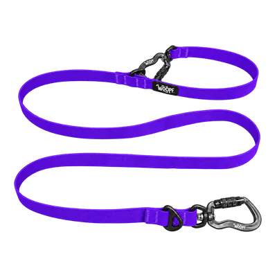 Purple Sealskin Extendable Leash