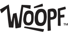 Black 'WOOPF' logo on a white background