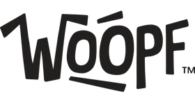Black 'WOOPF' logo on a white background