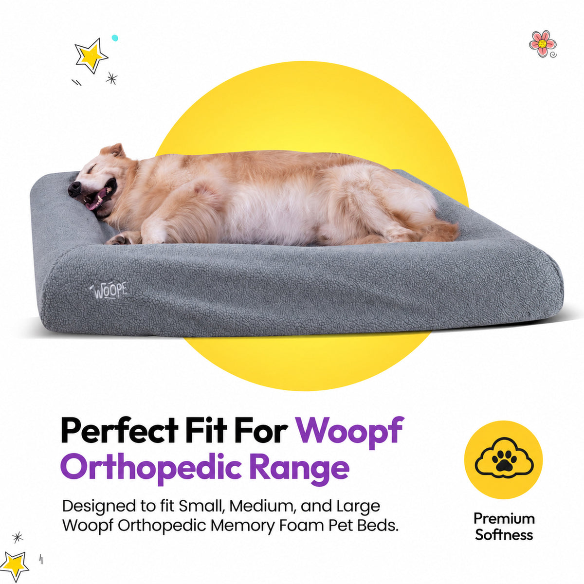 Grey | SNÜZ Bed Slip-On Cover Fleece: Perfect fit