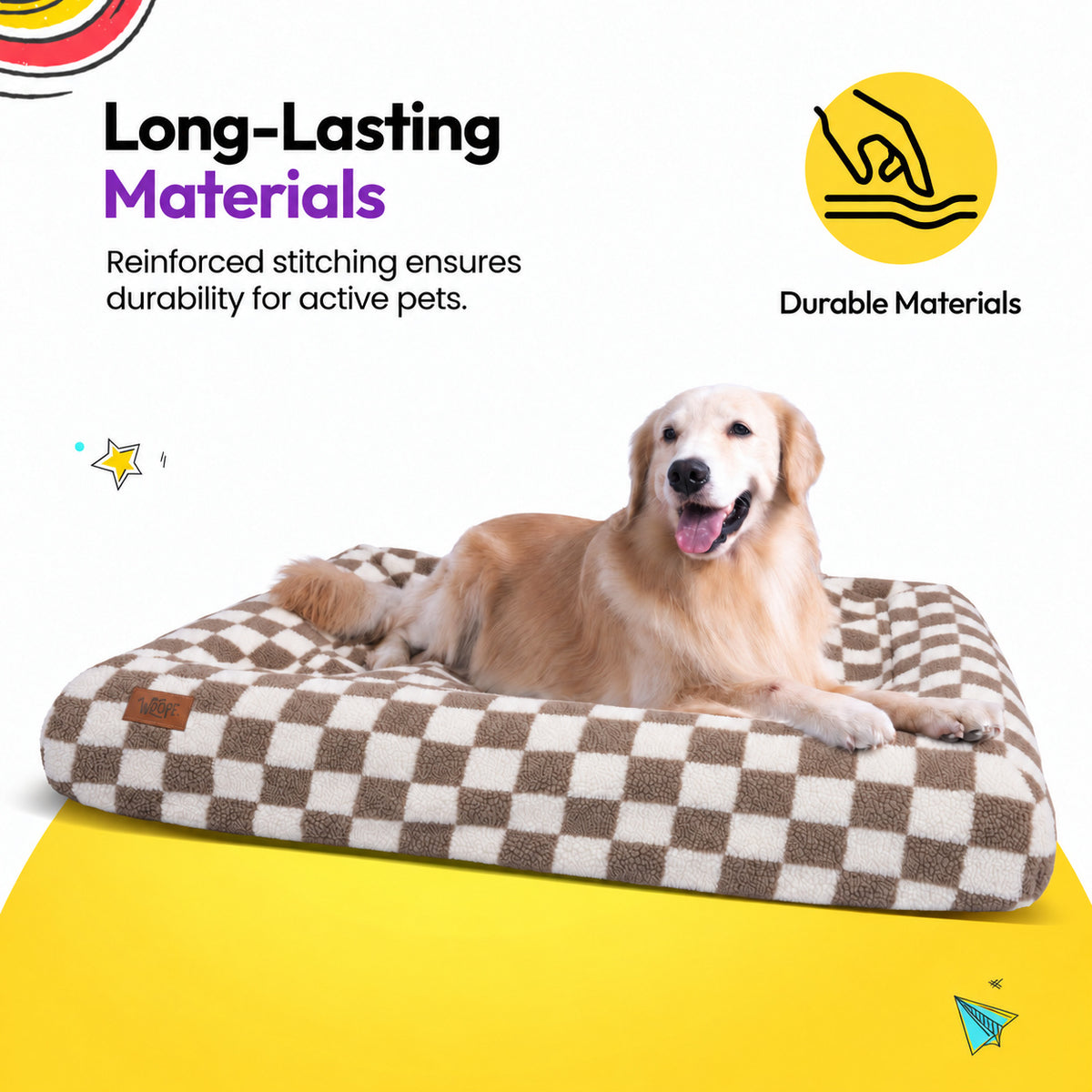 Brown | SNÜZ Bed Slip-On Cover Fleece: Long lasting materials