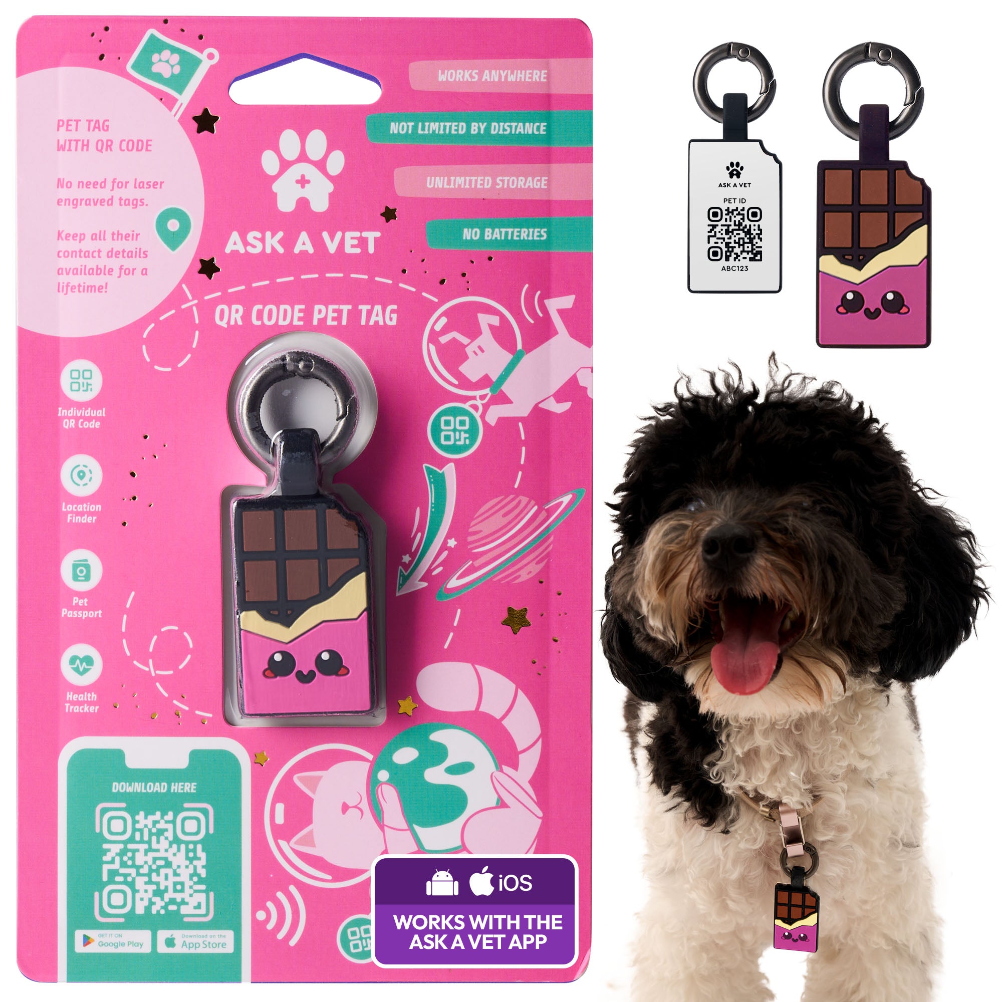 Chocolate Bar ID Tag