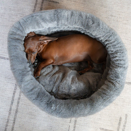 Furry Range Round Bed
