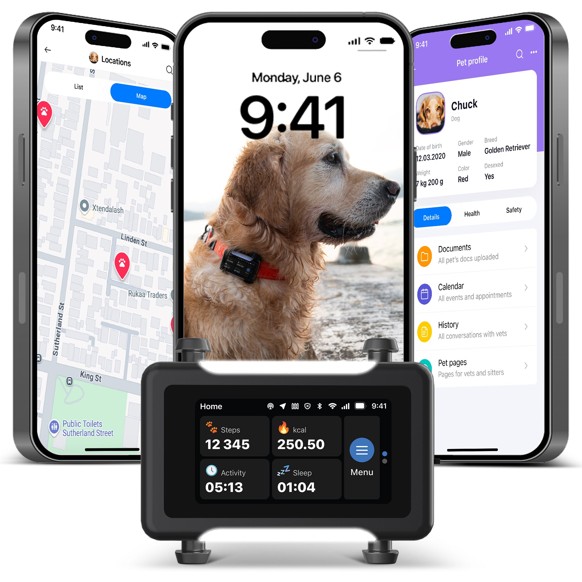 问兽医高级GPS、健康和训练追踪器