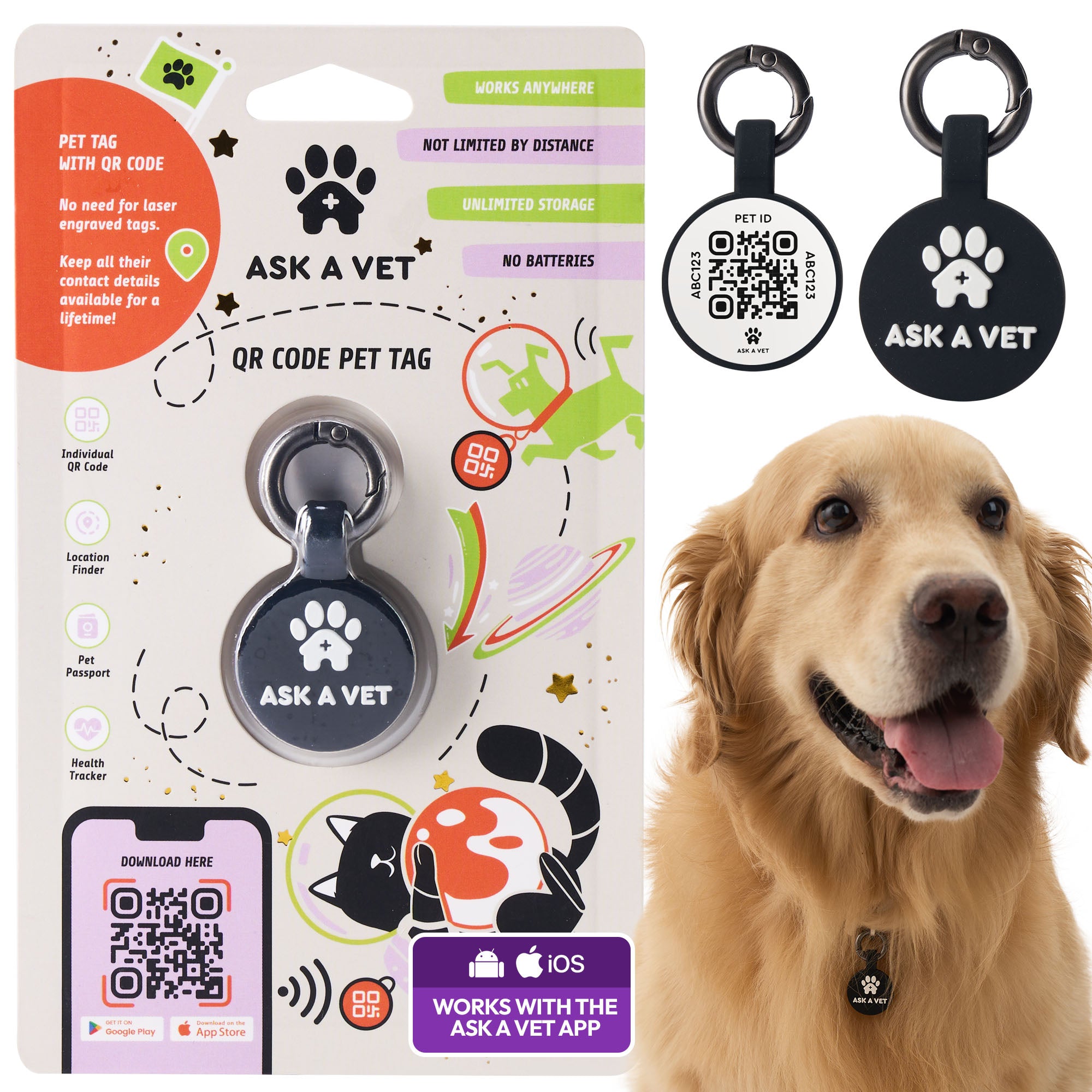 ASK A VET Logo ID Tag