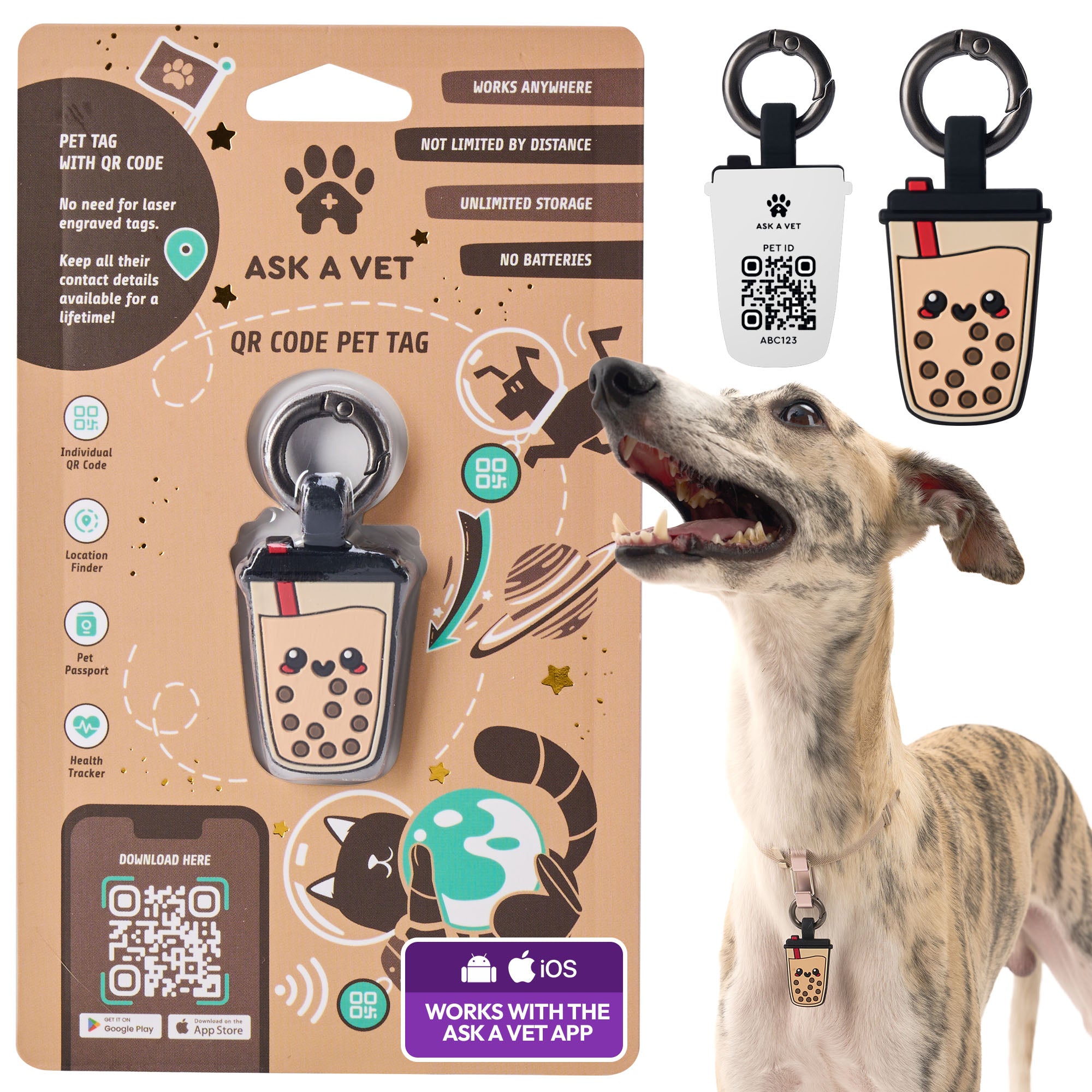 Bubble Tea ID Tag
