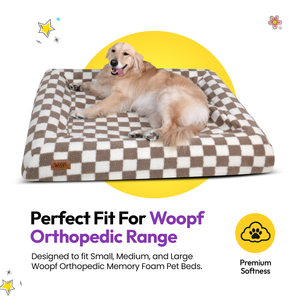 SNÜZ Bed Slip-On Cover Fleece, Brown
