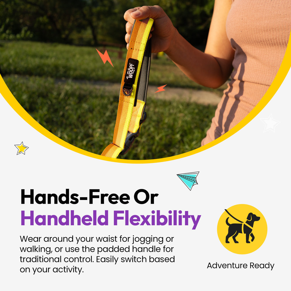 Explorer Bungee Leash, Yellow