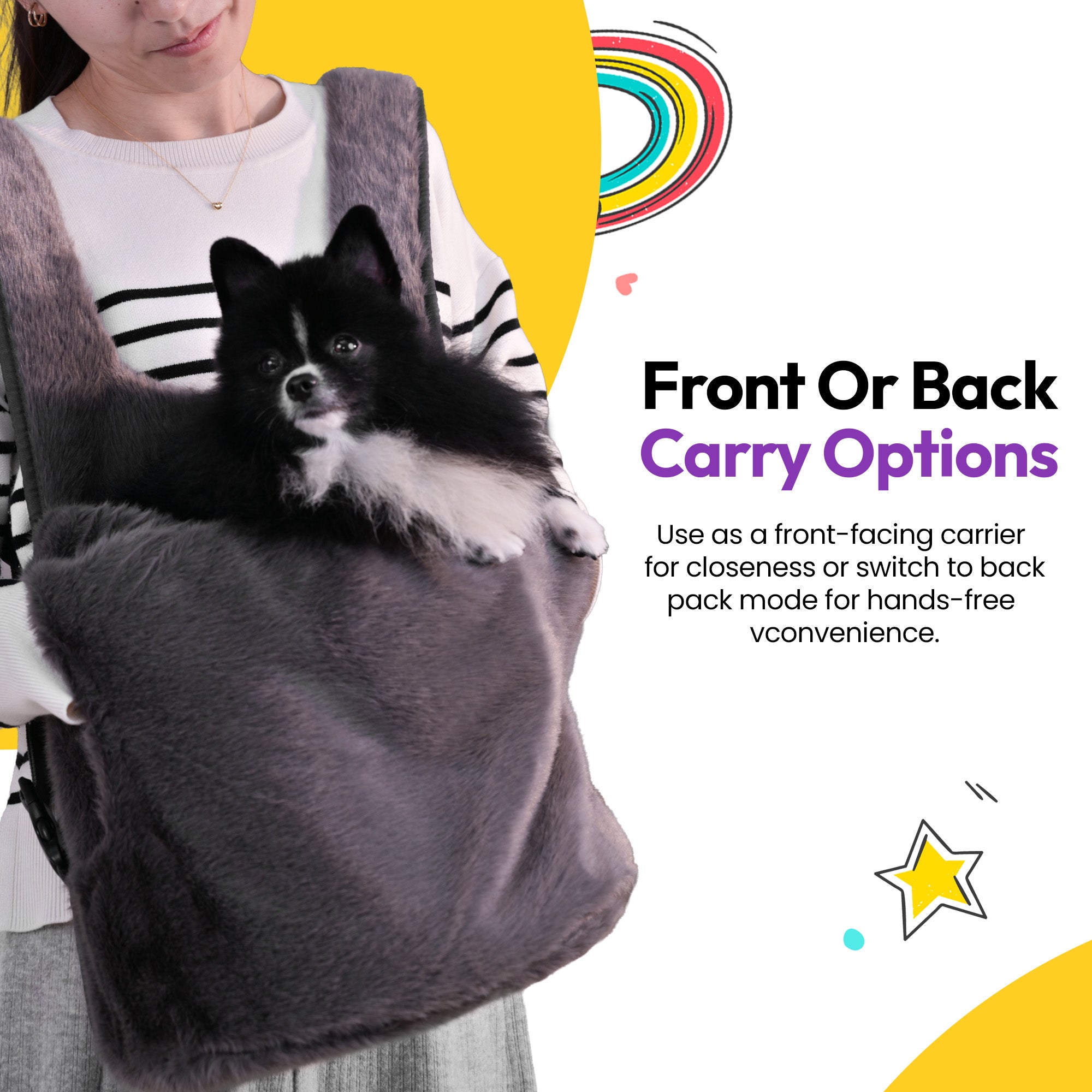 Pochette pour chiot en peluche