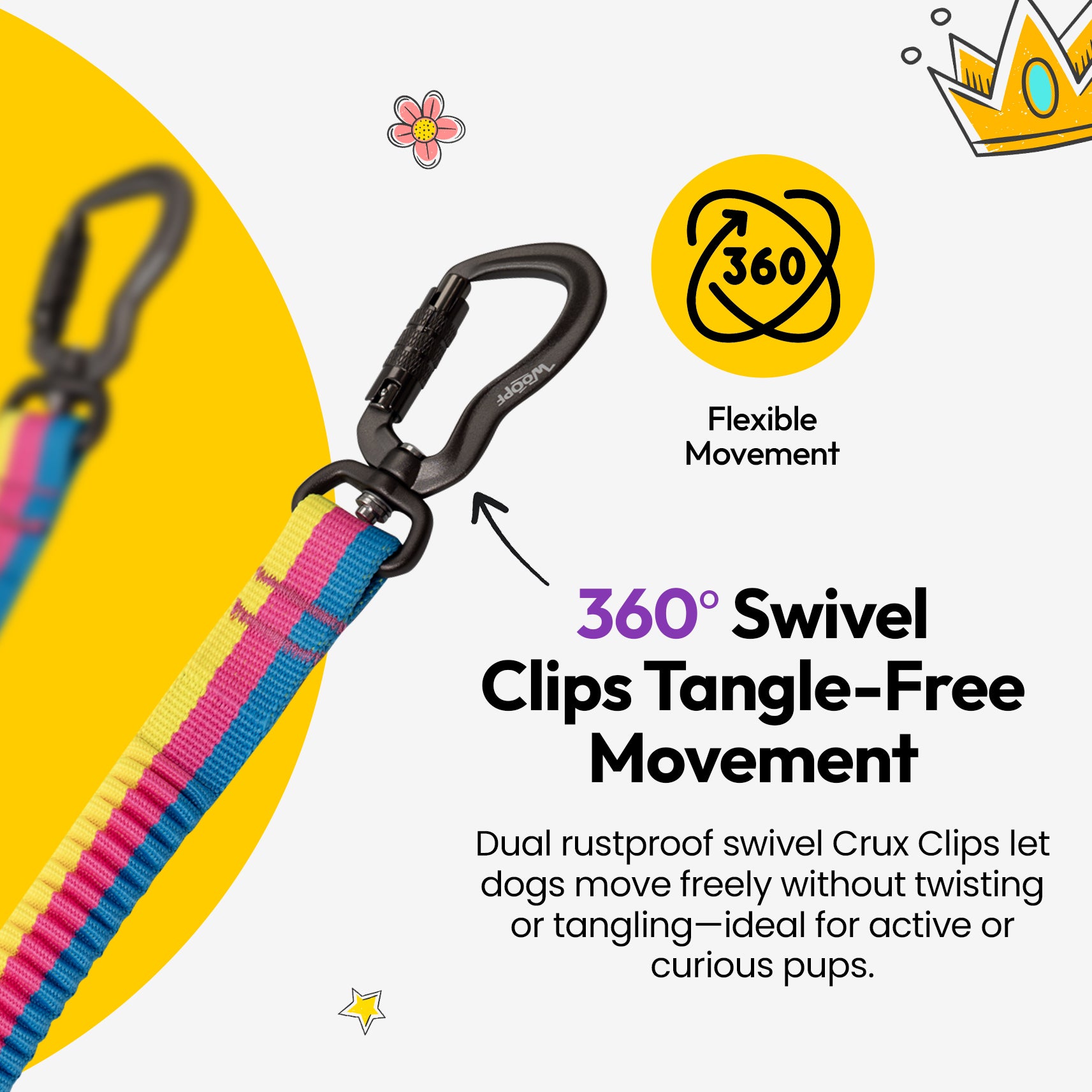 探検者二頭引き犬散歩紐連結具