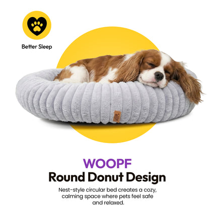 Furry Corduroy Round Bed