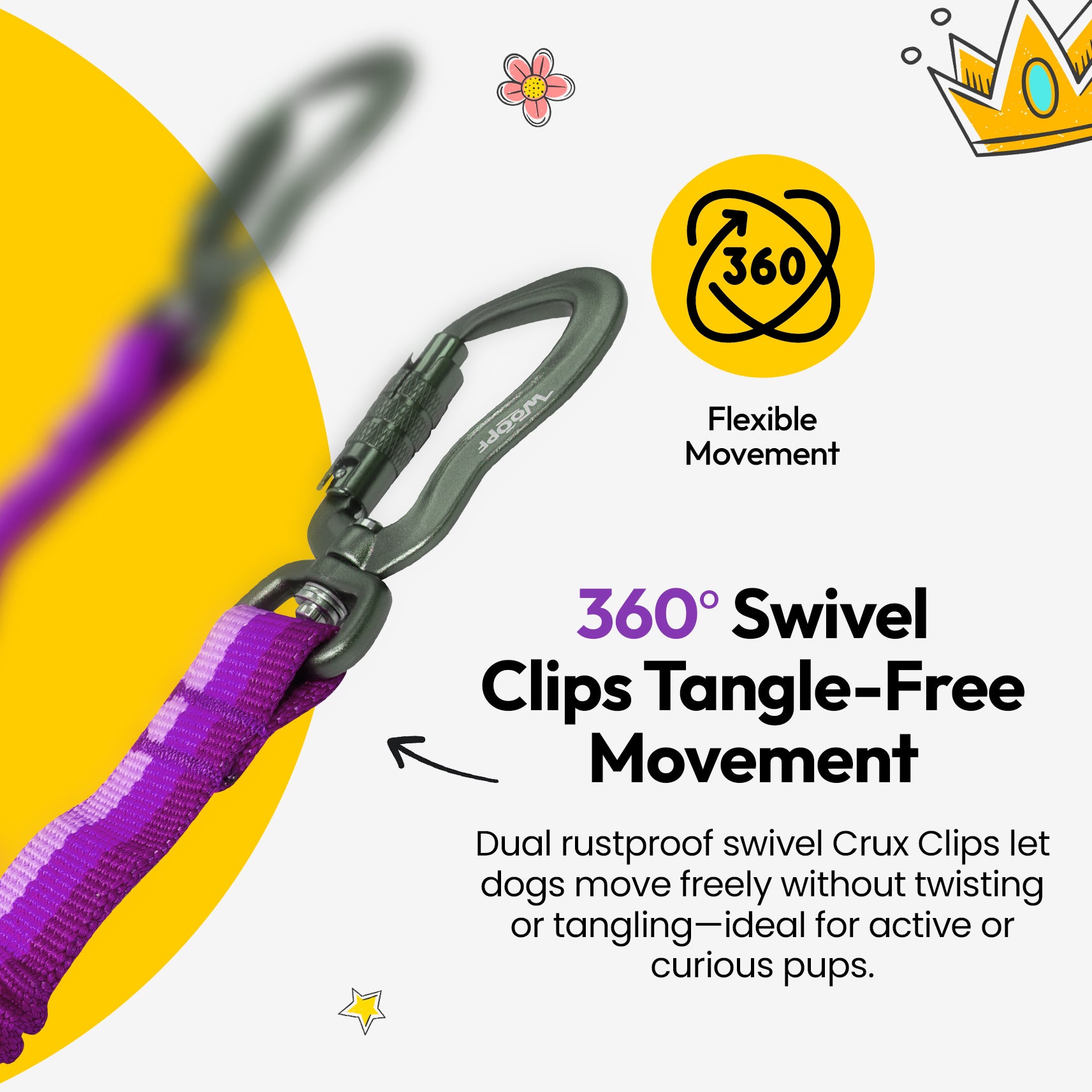 探検者二頭引き犬散歩紐連結具