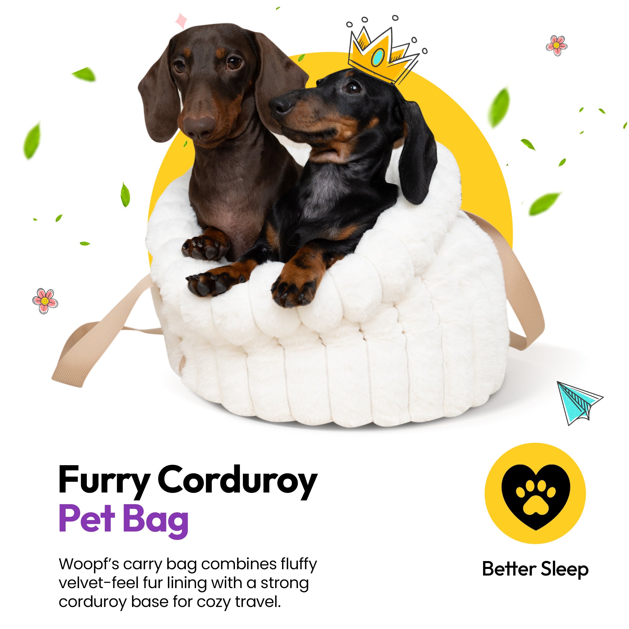 Furry Corduroy Handbag