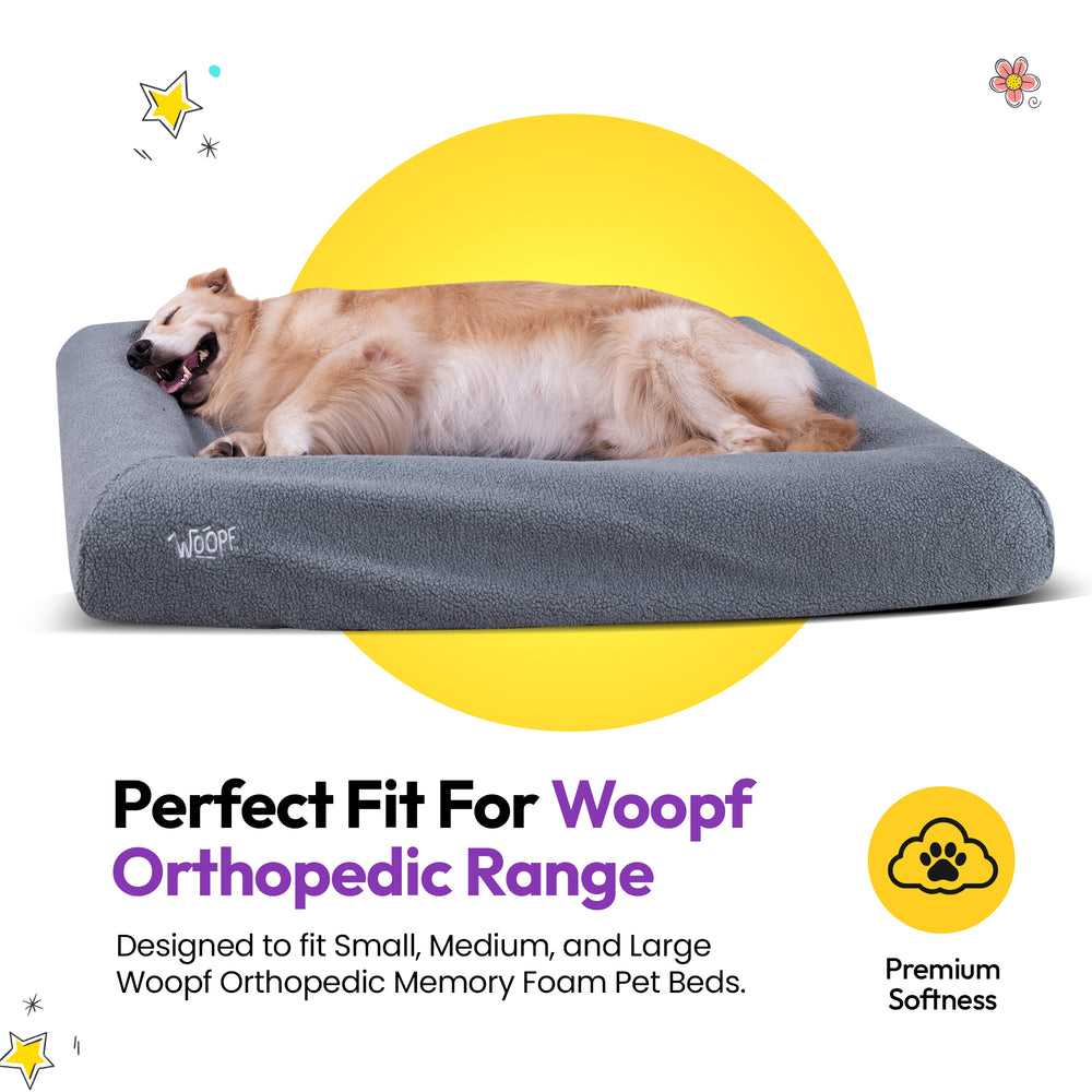 SNÜZ Bed Slip-On Cover Fleece, Grey