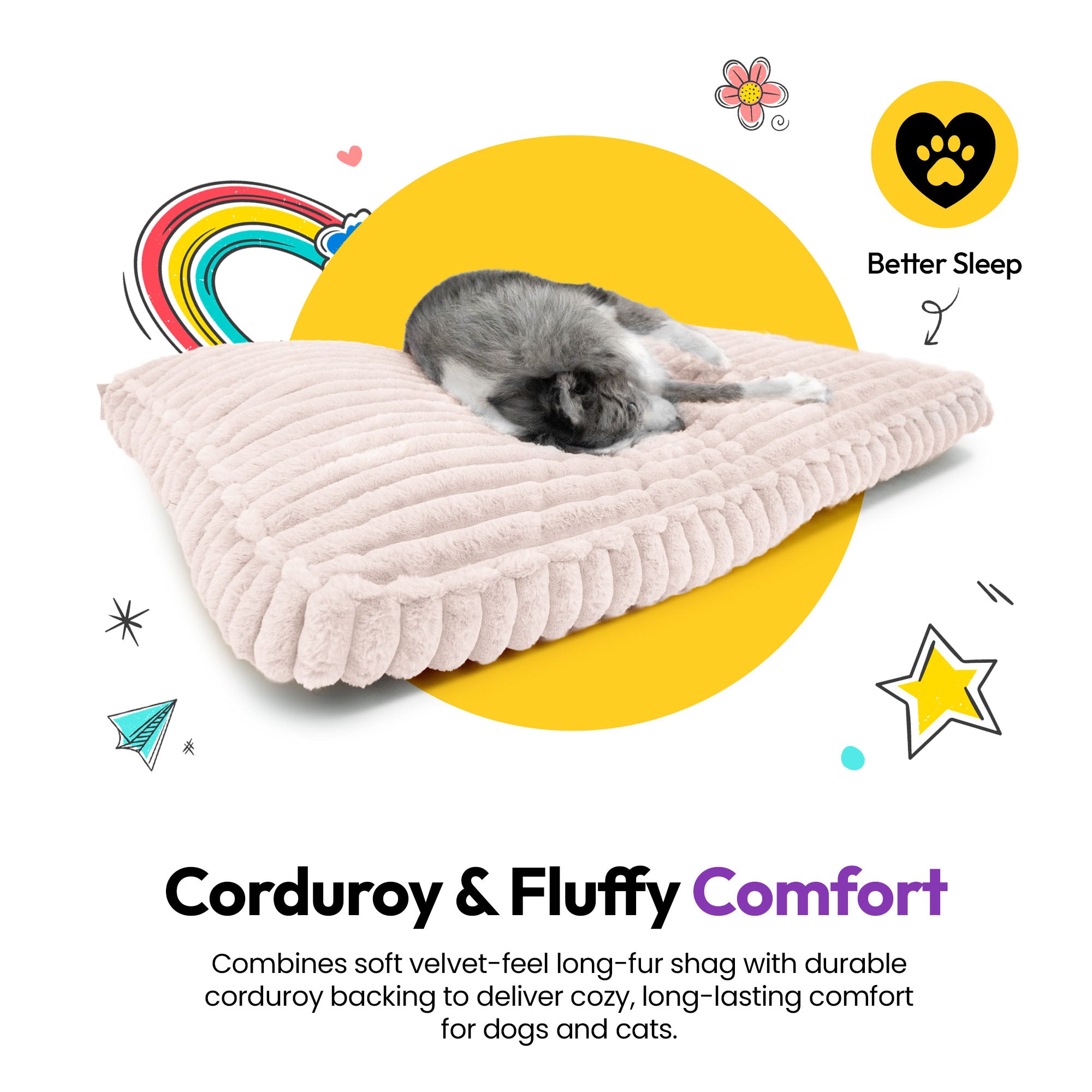 Furry Corduroy Sleeping Mat
