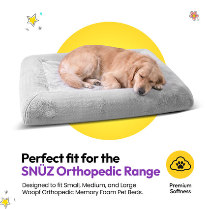 SNÜZ Bed Slip-On Cover (Faux Velvet Fur)