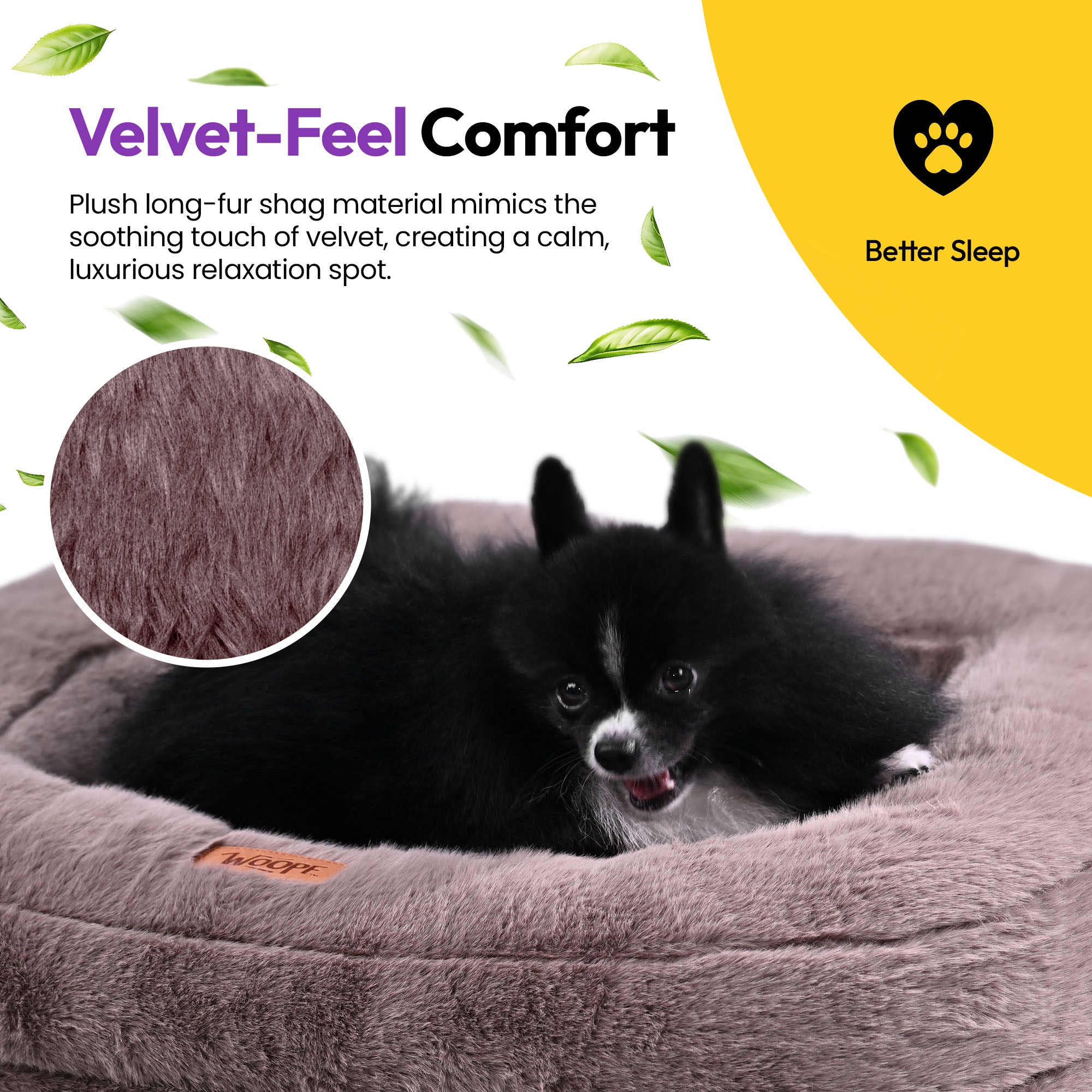 Furry Range Rectangle Bed