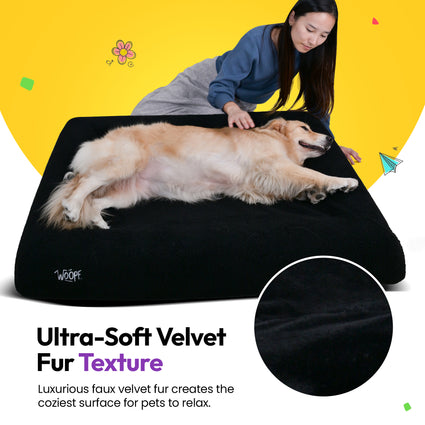 SNÜZ Bed Slip-On Cover (Faux Velvet Fur)
