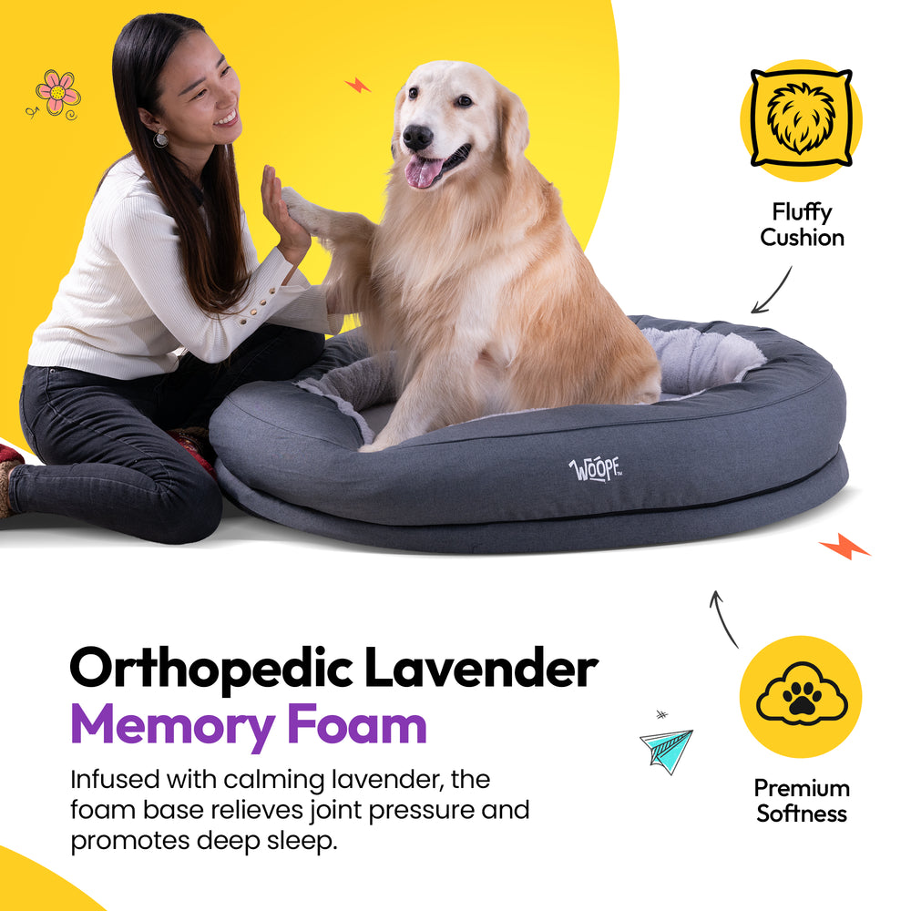 NÄP Vet Orthopedic Bed, Grey