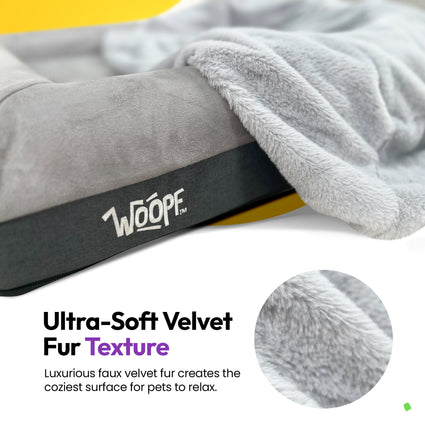 SNÜZ Bed Slip-On Cover (Faux Velvet Fur)