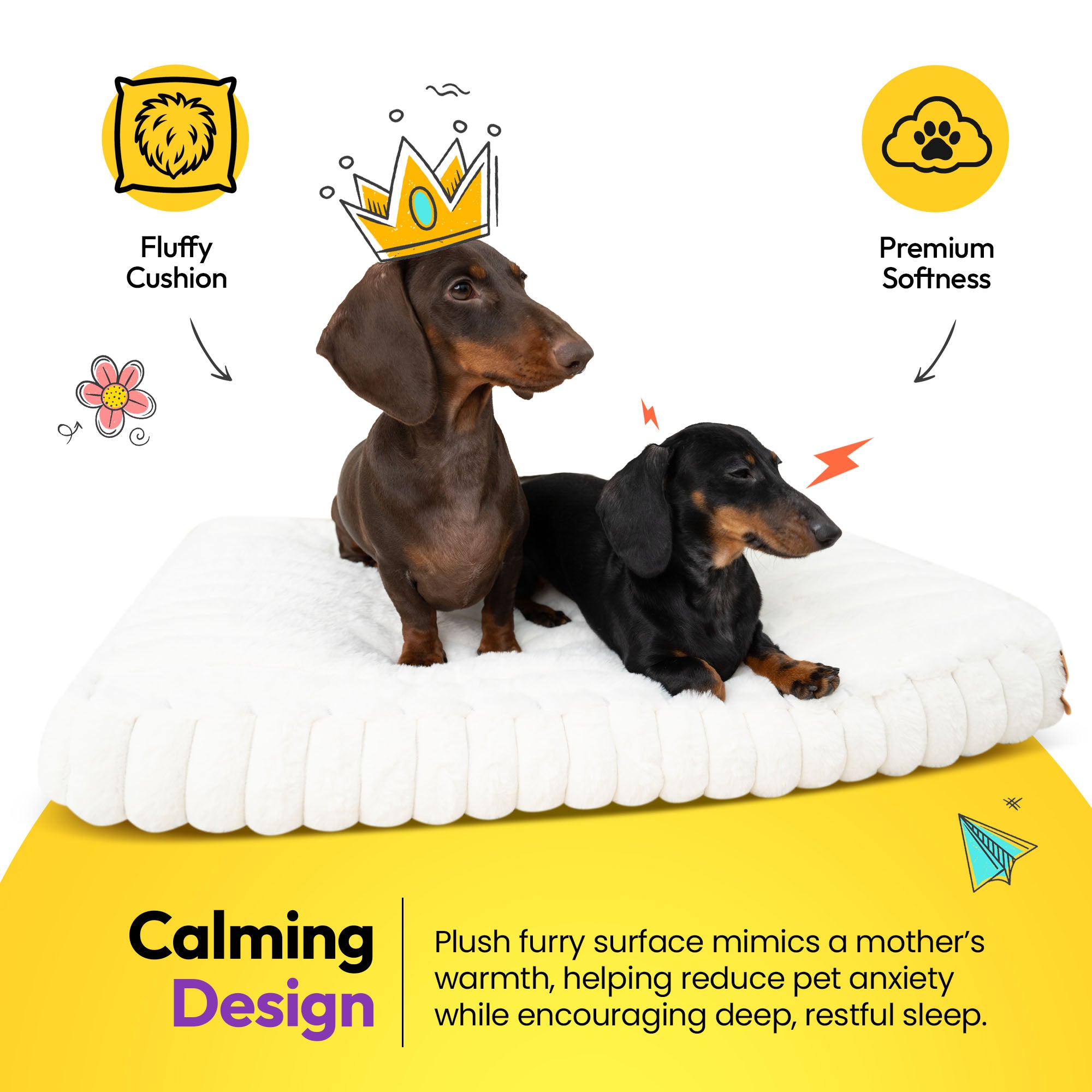 Tapis de couchage en velours côtelé duveteux