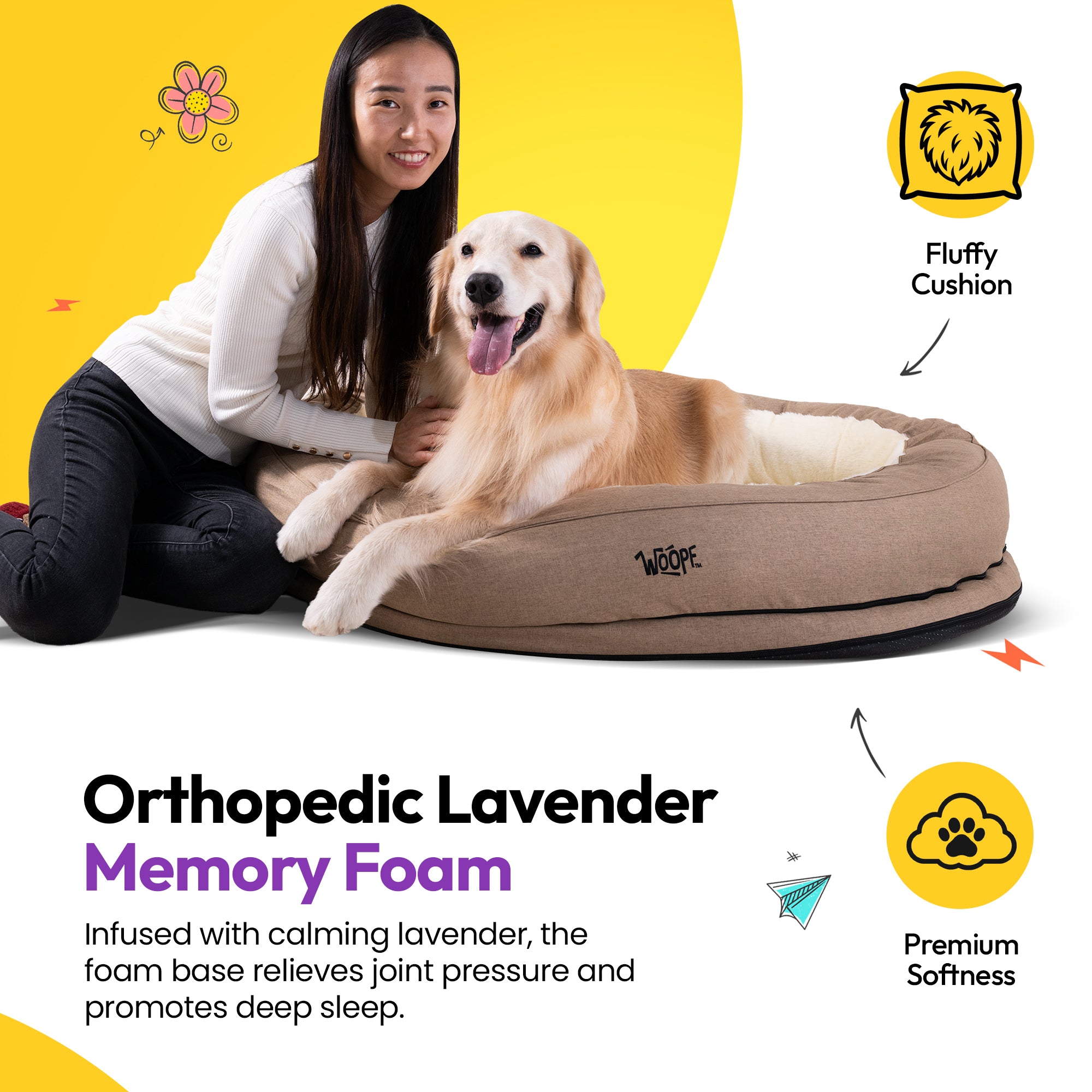 Orthopädisches Lavendel-Duftbett