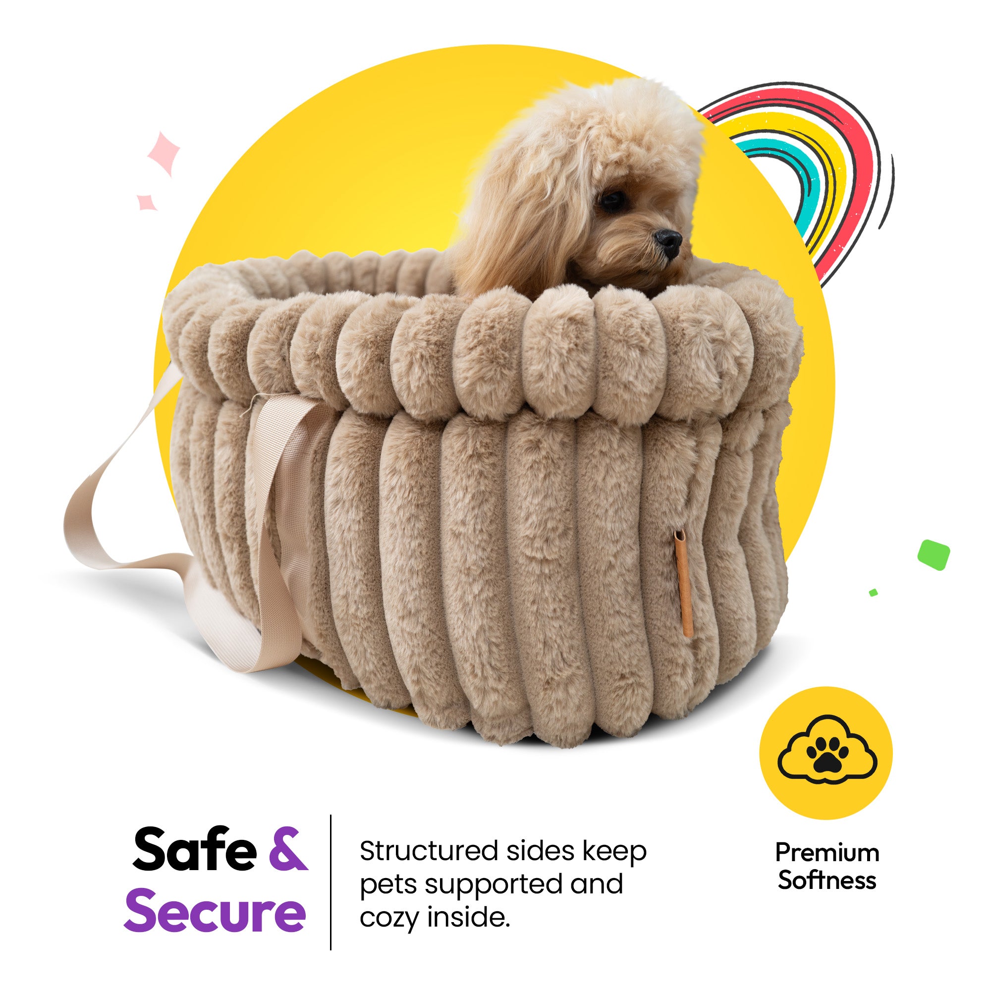 Furry Corduroy Handbag