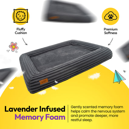 SNÜZ Orthopedic Corduroy Bed