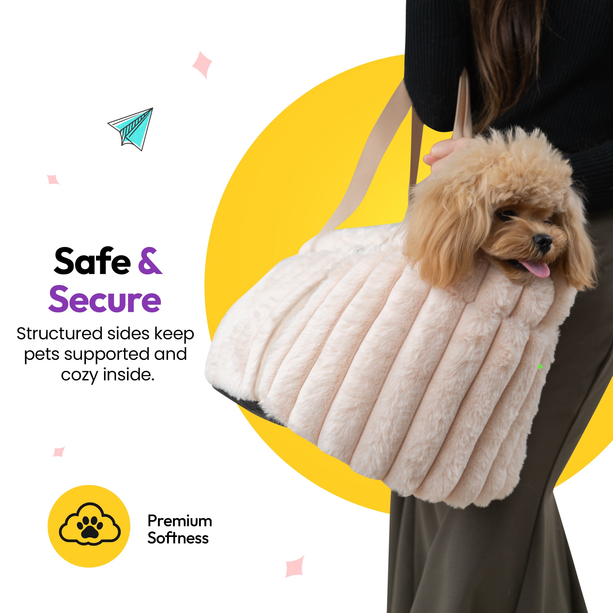 Furry Corduroy Handbag