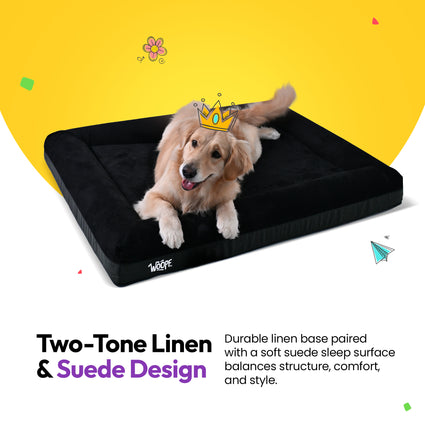 SNÜZ Orthopedic Suede Bed