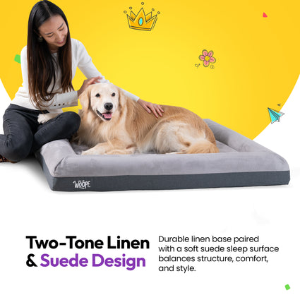 SNÜZ Orthopedic Suede Bed