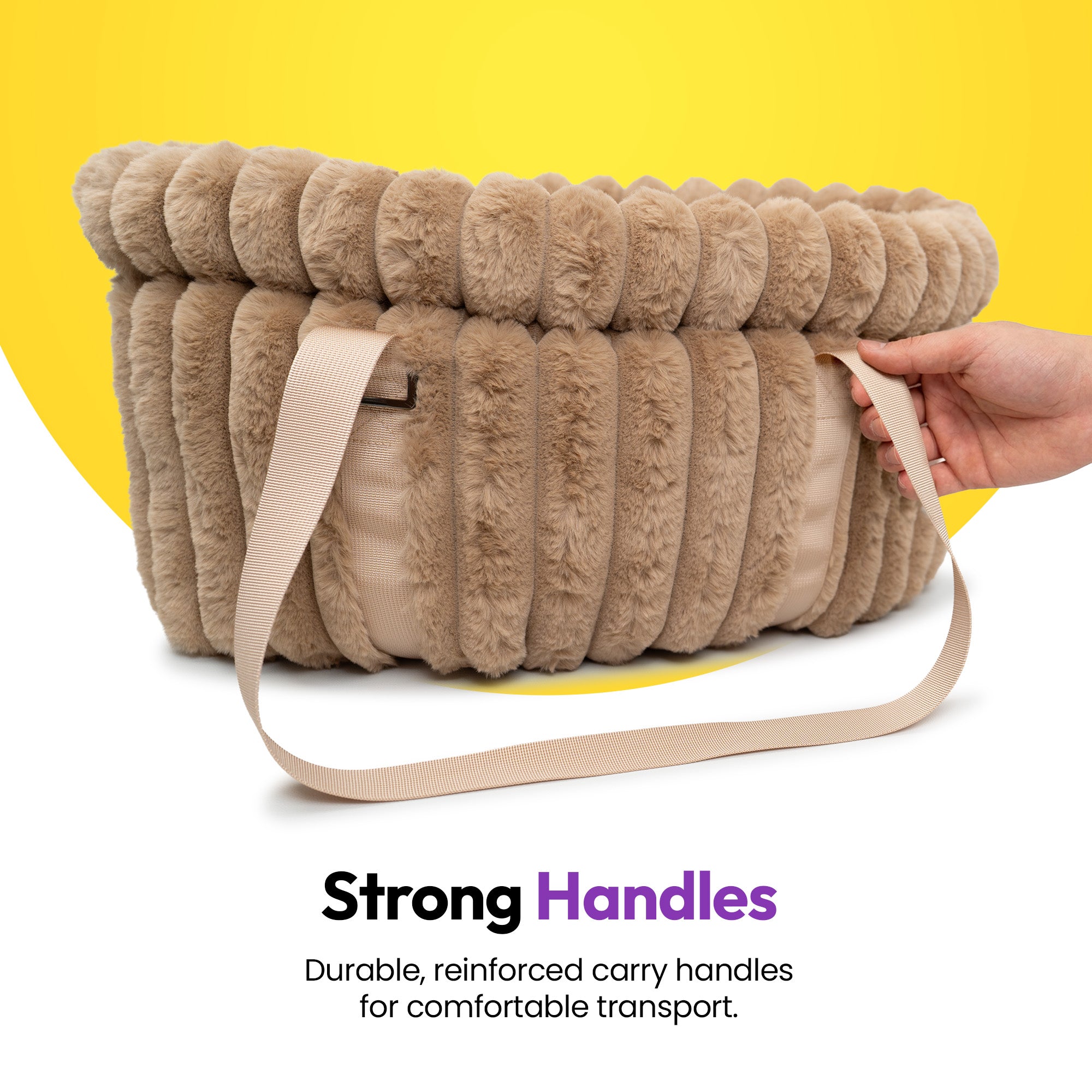 Furry Corduroy Range Puppy Bag