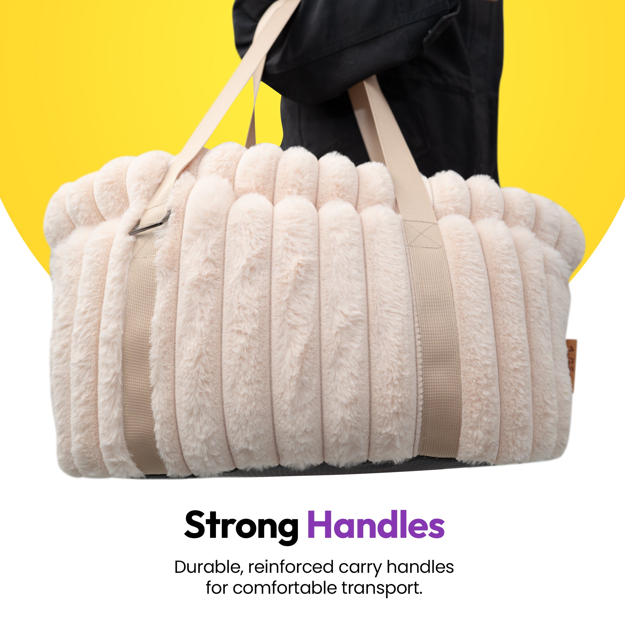 Furry Corduroy Handbag