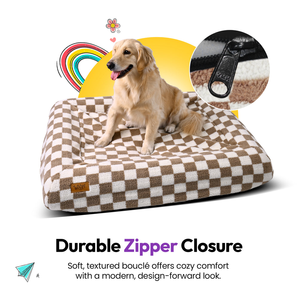 SNÜZ Bed Slip-On Cover Fleece, Brown