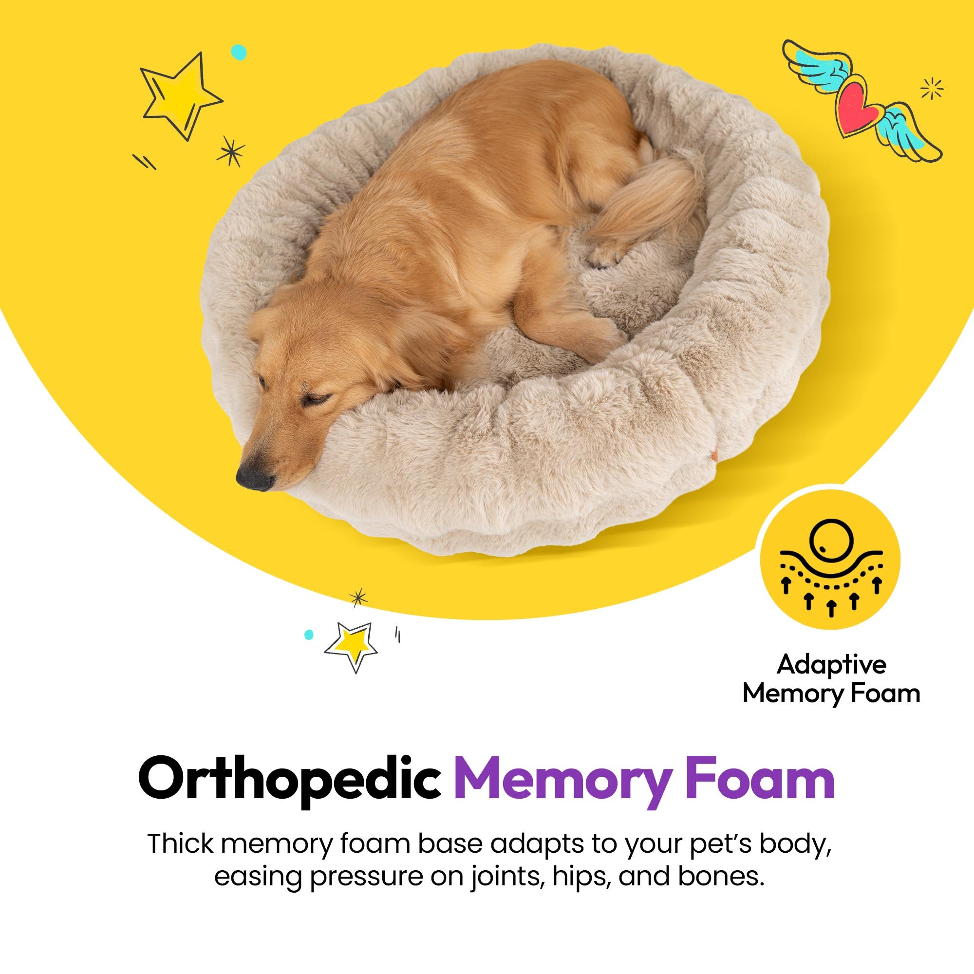 Flauschige Kurven Offenes Rechteckbett