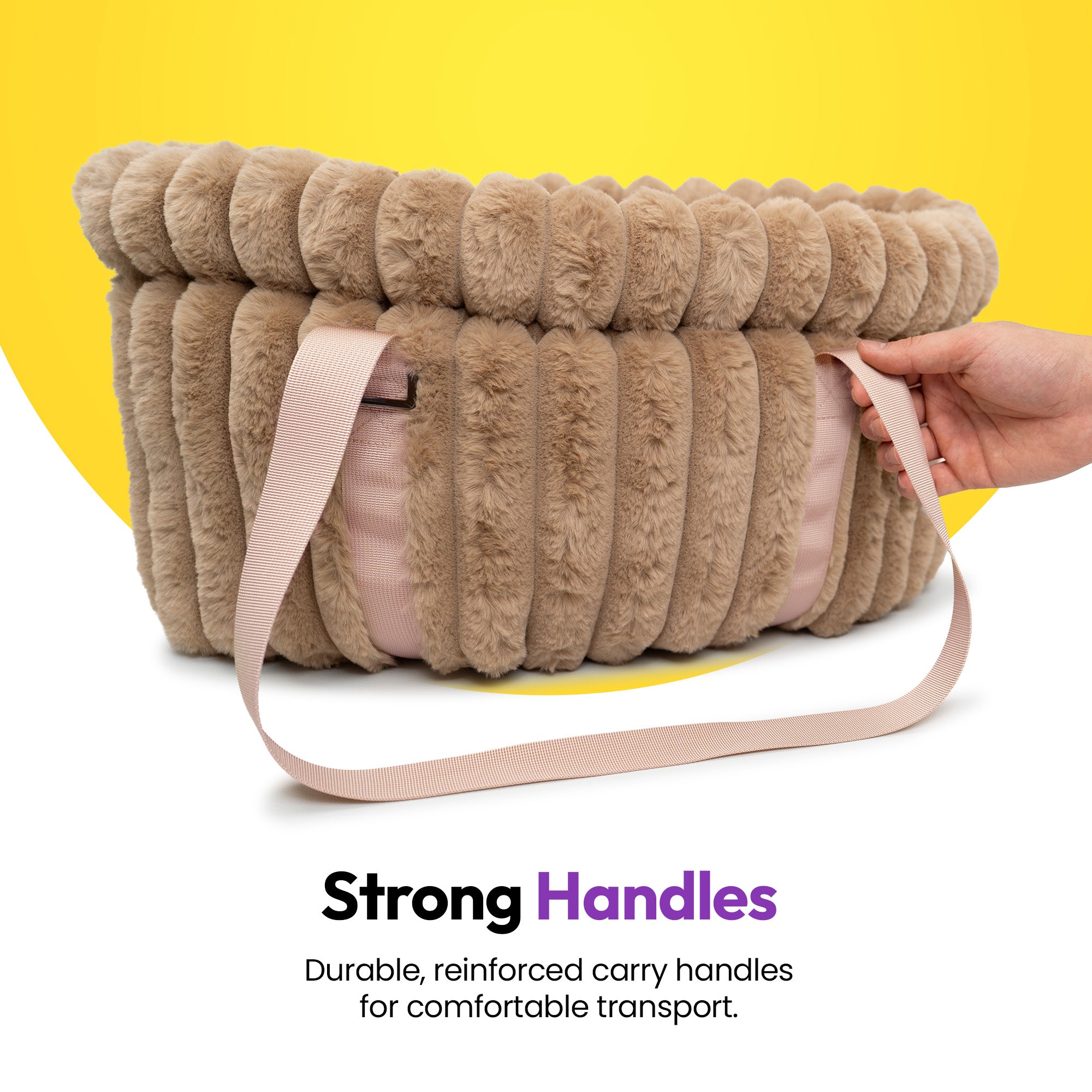 Furry Corduroy Handbag