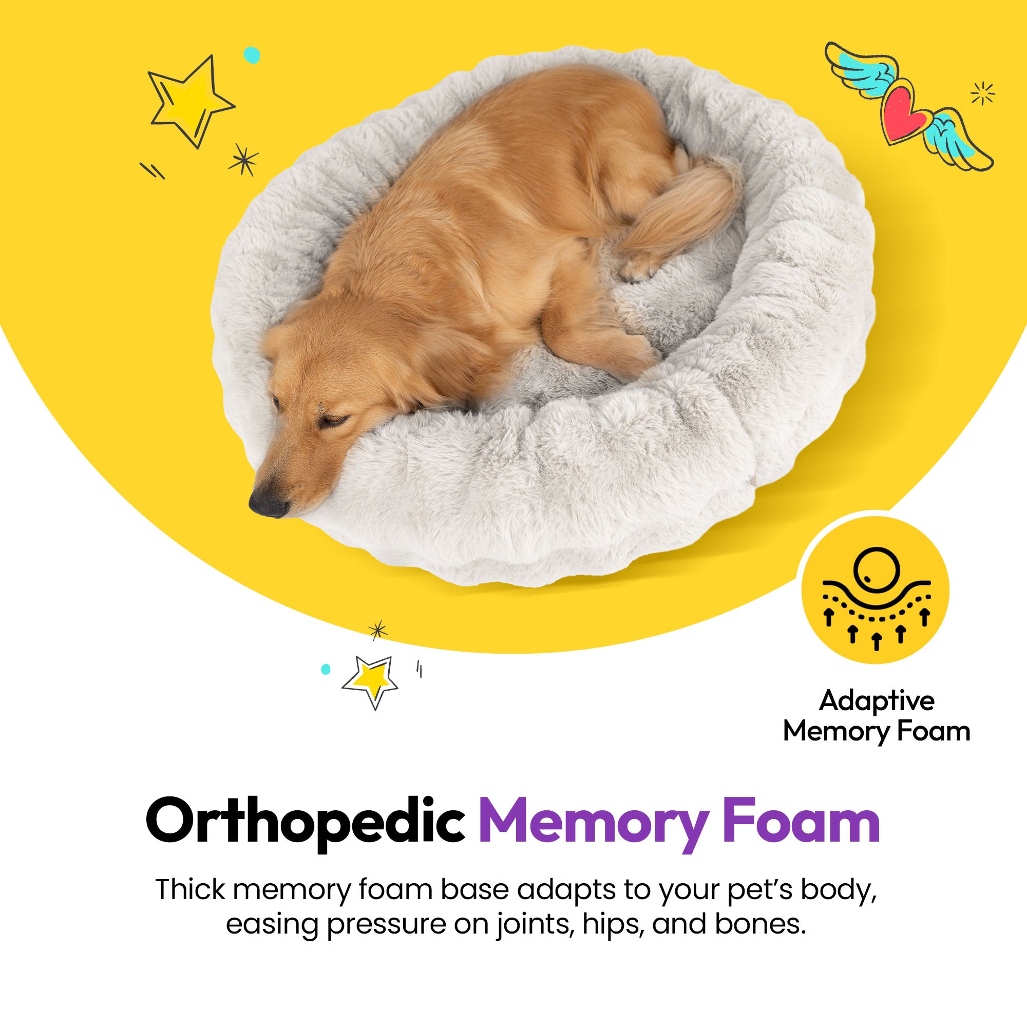 Flauschige Kurven Offenes Rechteckbett