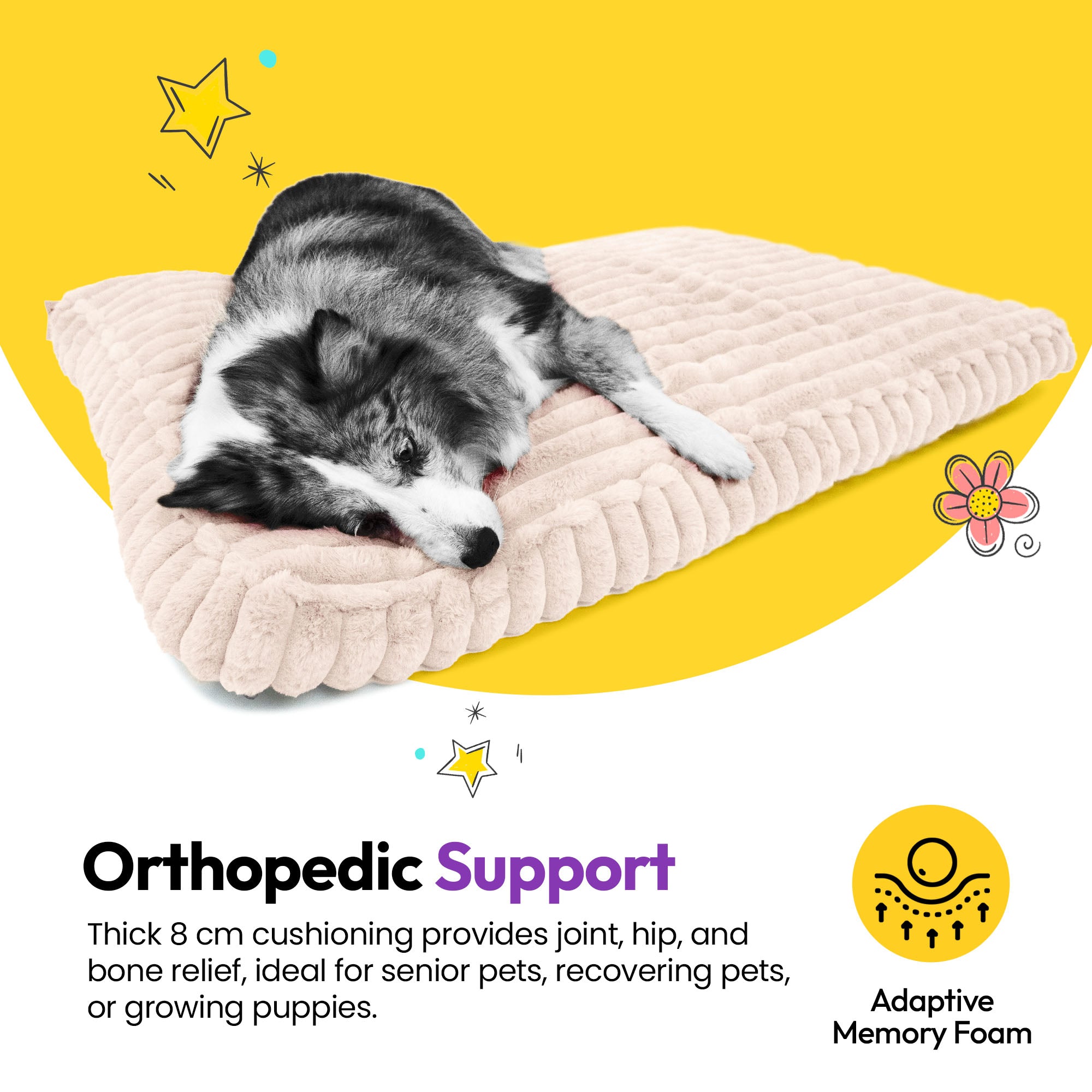 Tapis de couchage en velours côtelé duveteux