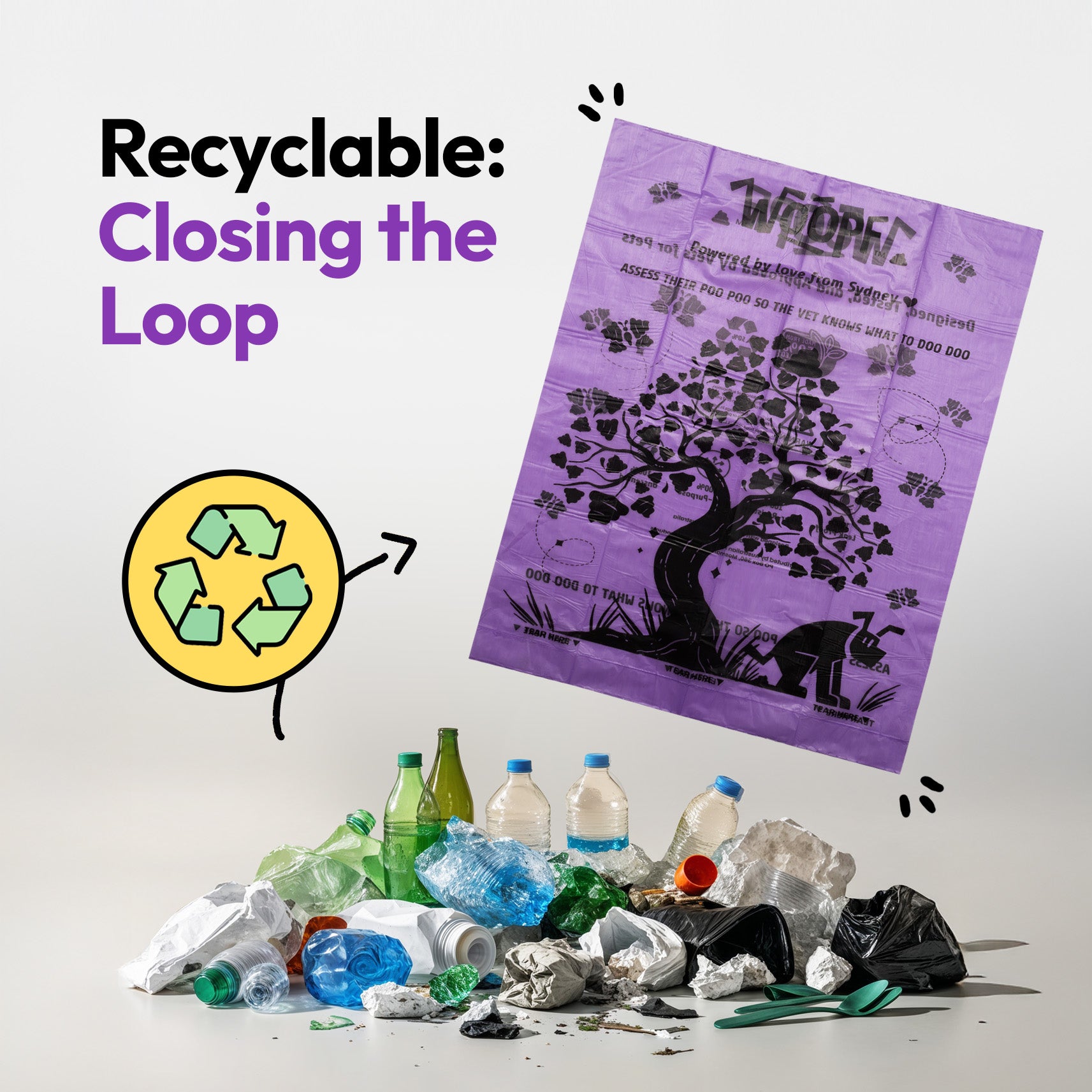 Sacs 50 % recyclés Poop & Go