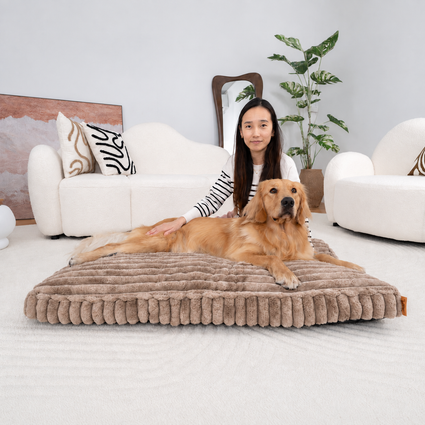 Tapis de Sommeil en Velours Côtelé Furry