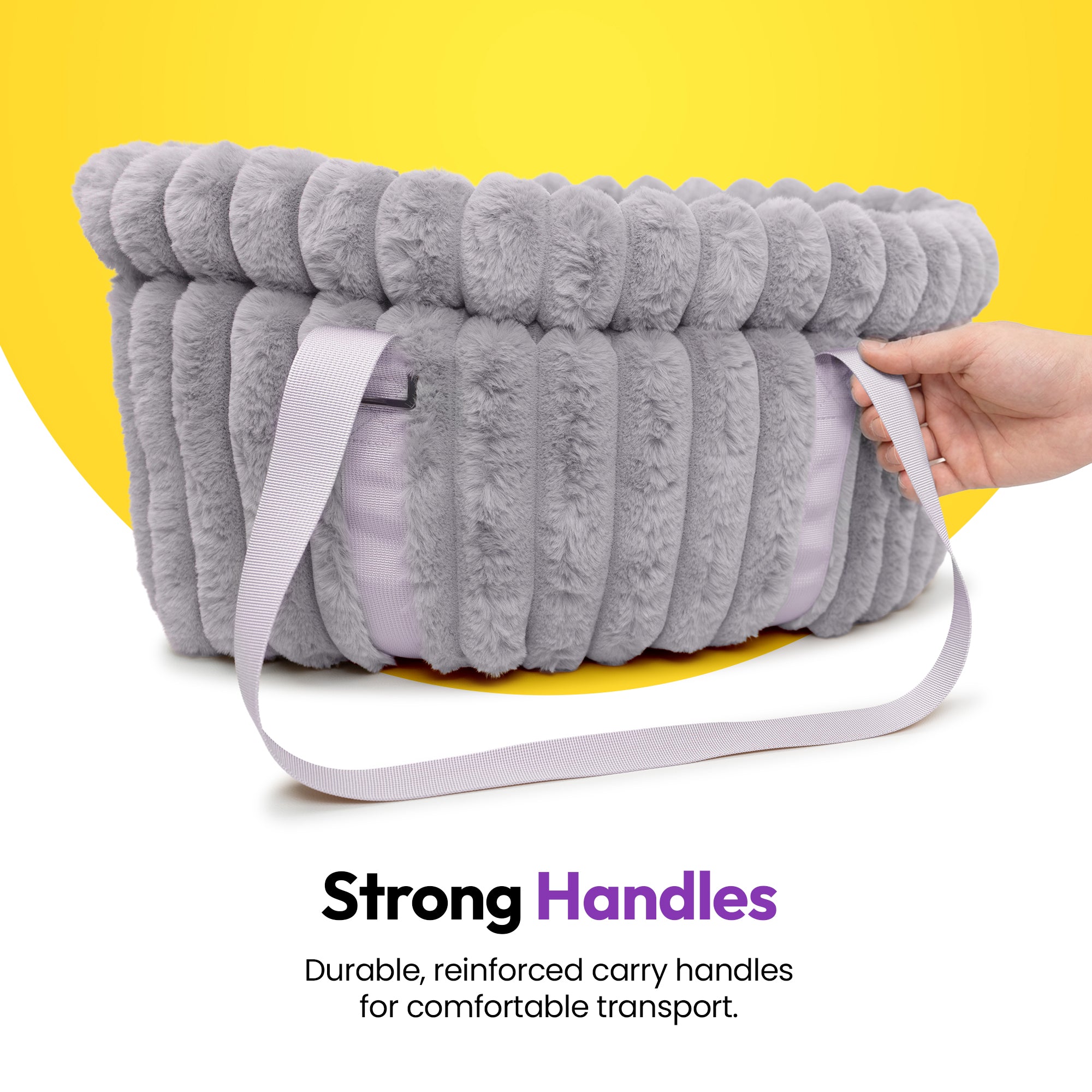 Furry Corduroy Handbag