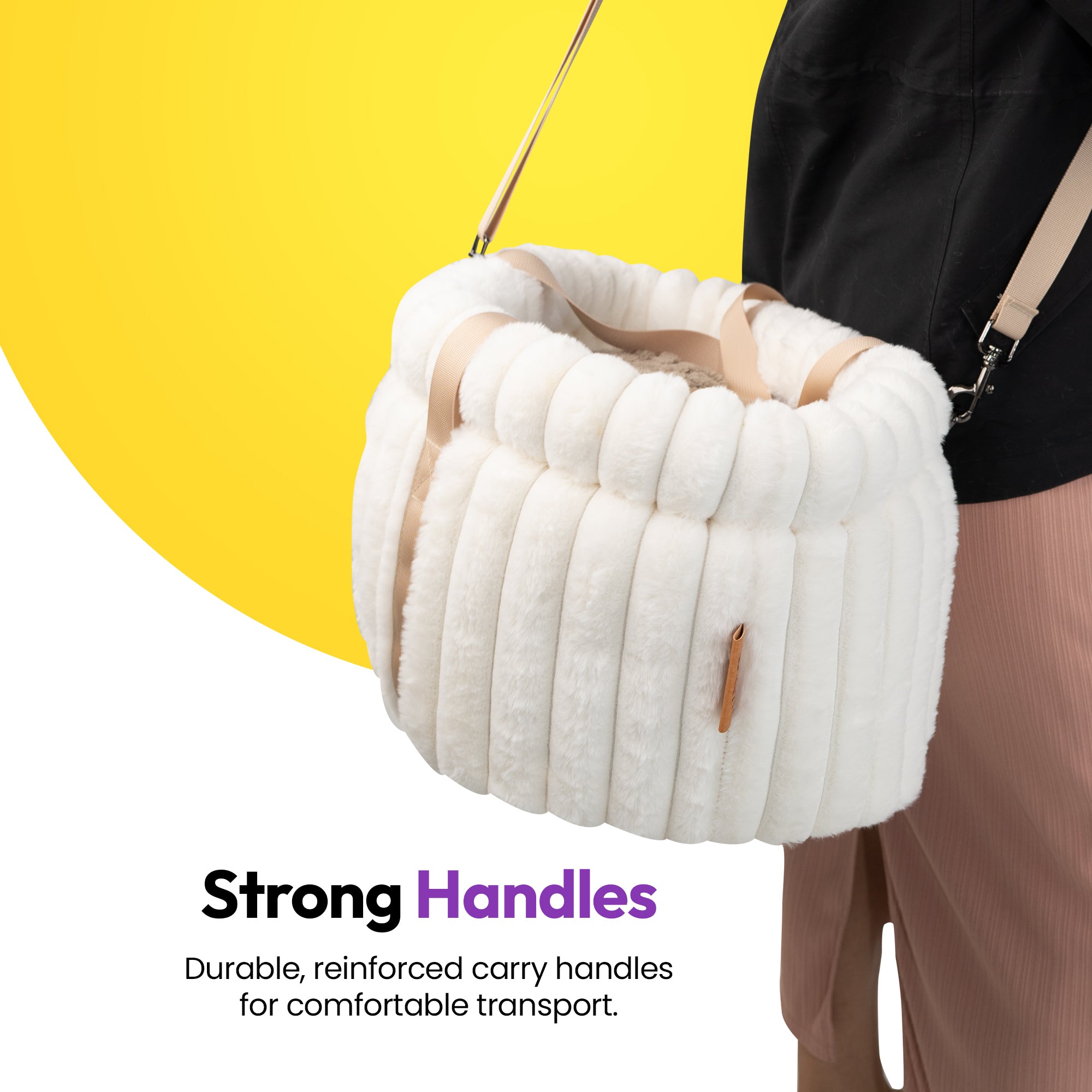 Furry Corduroy Handbag